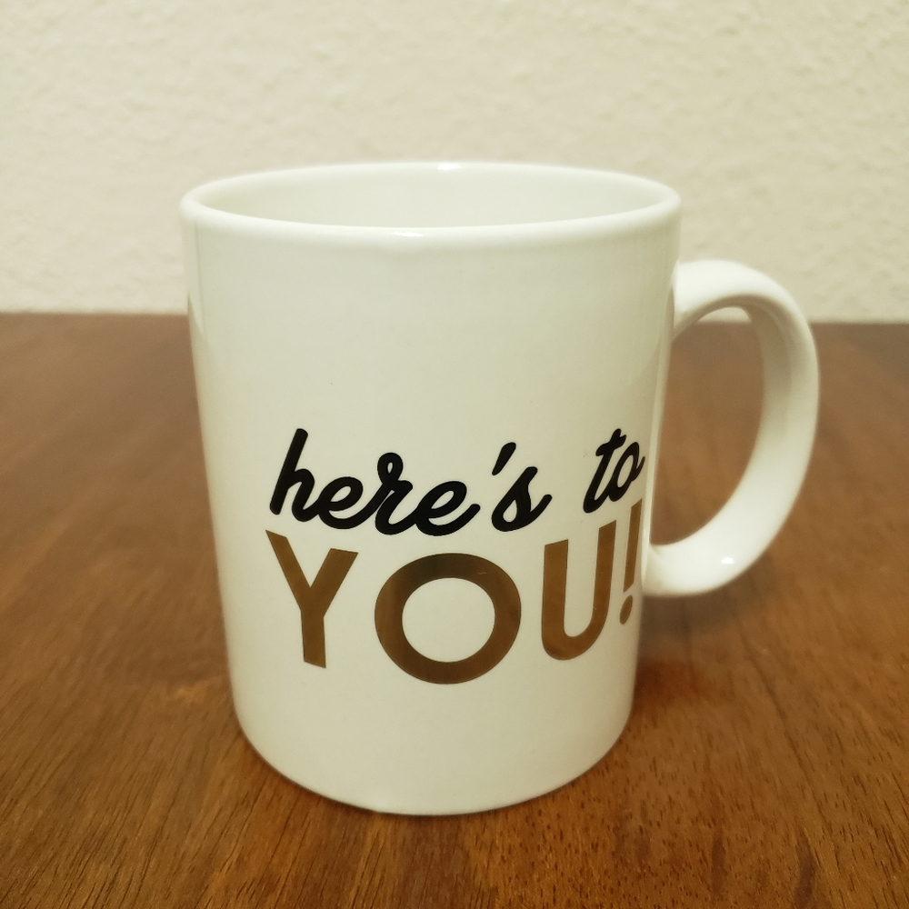 Home Essentials Mug Coffee Cup 14 Oz  Here's to Yo